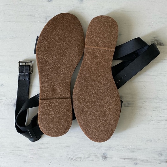 Madewell The Boardwalk Ankle Strap Leather Sandals, Size 10 - Picture 6 of 15